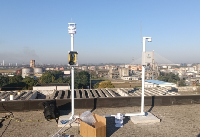 雷電預(yù)警設(shè)備安裝現(xiàn)場